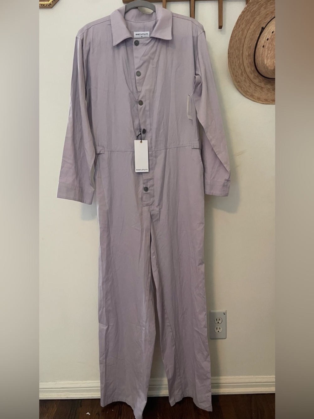 Rivet Utility | NWT Lilac Jumpsuit | Medium